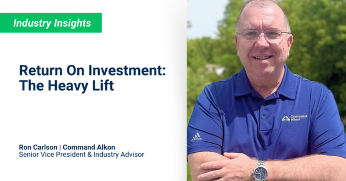 Return On Investment: The Heavy Lift