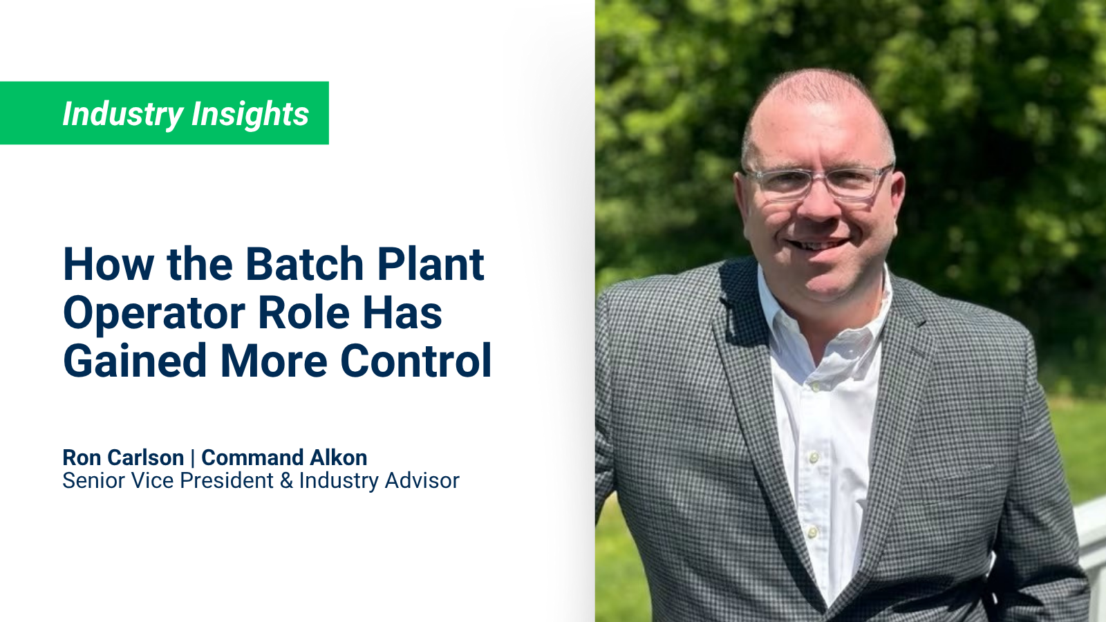 How Batch Plant Operators Have More Control Than Ever