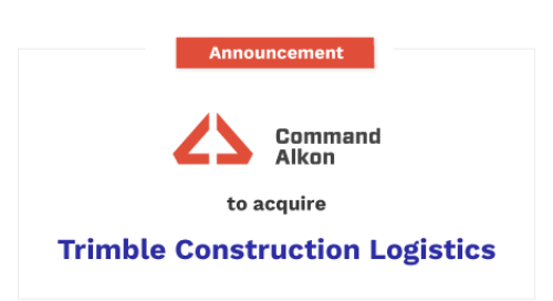 Command Alkon to Acquire Trimble’s Construction Logistics Business
