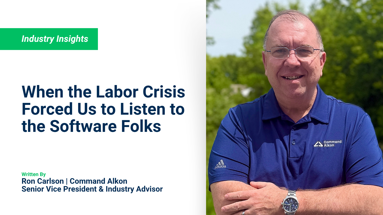 When the labor crisis in the ready mix industry made us sit up and listen to the software folks